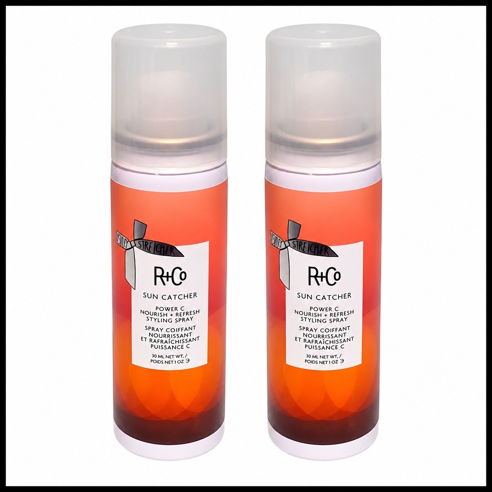 2 x R+Co Sun Catcher Power C Nourish Refresh Styling Spray 1oz Travel Size NEW